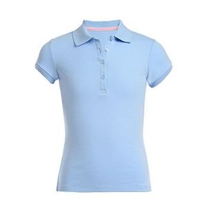 IZOD Light Blue Big Girls Polo Shirt